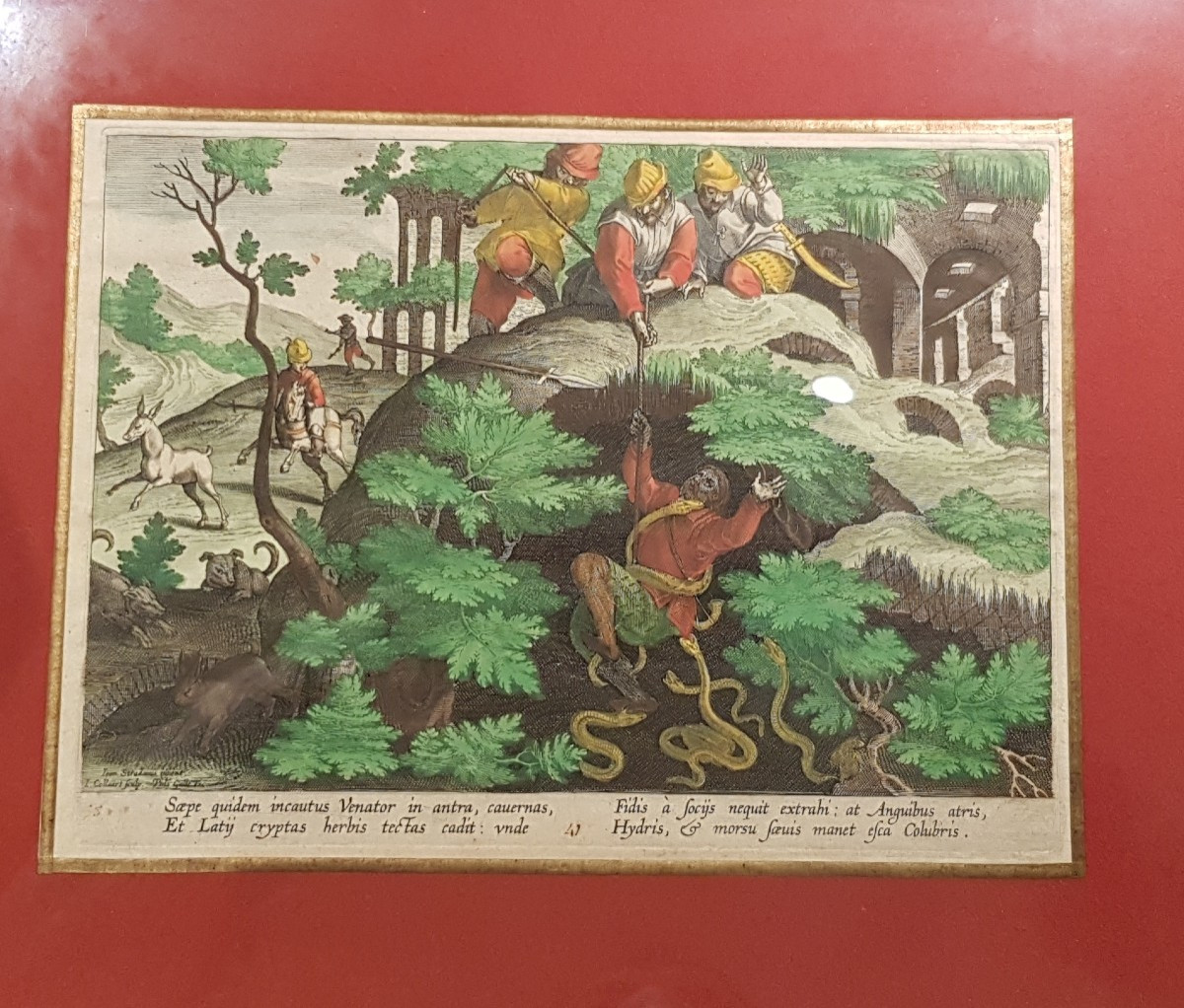 Engraving: The Ibex Hunting With Snakes