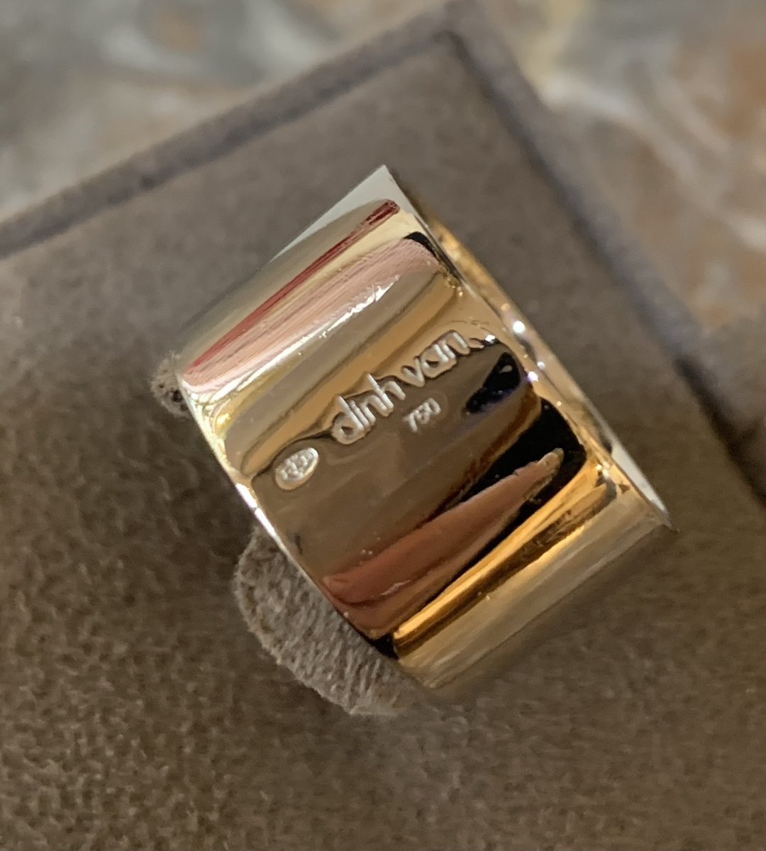 Bague Dinh Van Anthéa Diamants Or Gris 18 Carats-photo-4