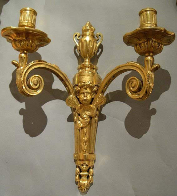 A Pair Of Zephir Ormulu Sconces -photo-2