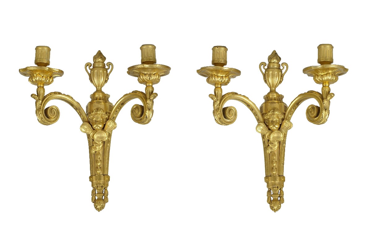 A Pair Of Zephir Ormulu Sconces 