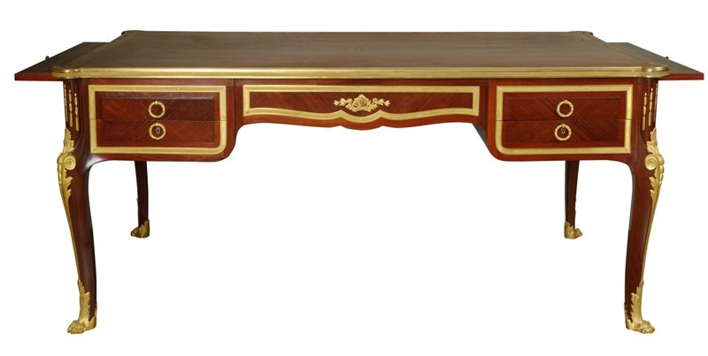 A Large Kingwood Desk Stamped Sormani