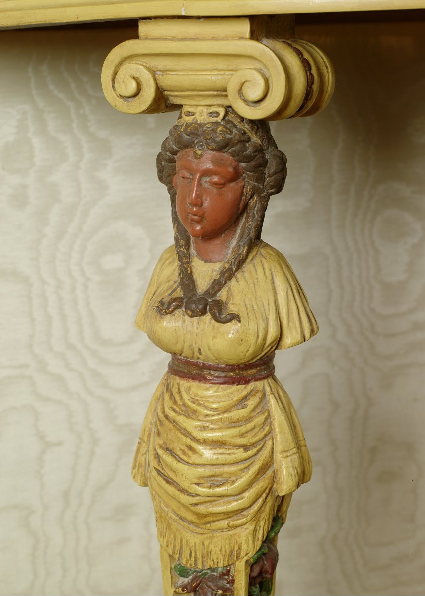 A Pair Of Italian Lacquered Wood Console-photo-3