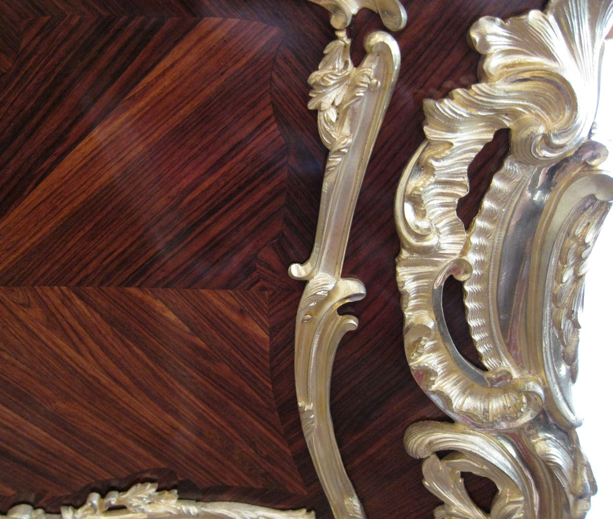 Bureau plat style Louis XV signé François Linke-photo-4