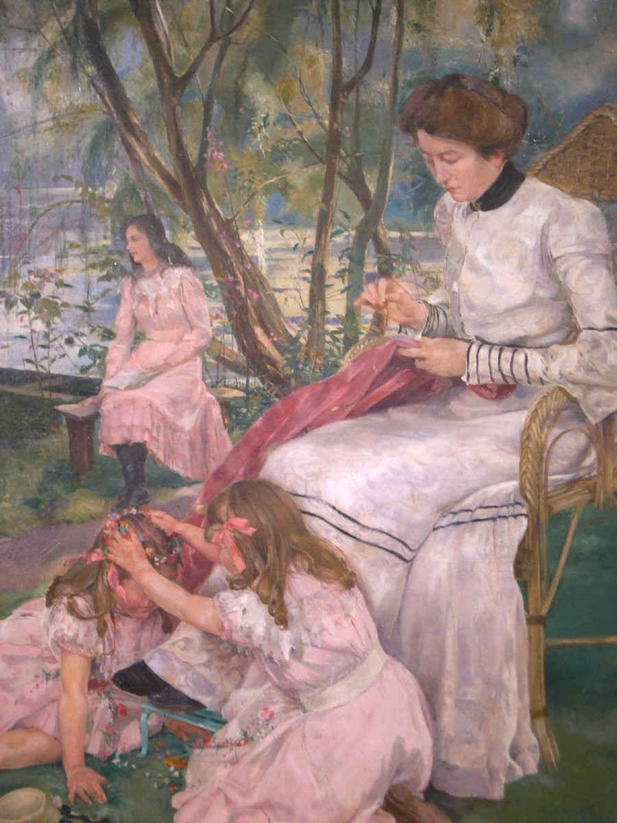 Jeux d'Enfants au Parc, Joseph Dierickx 1903.-photo-2