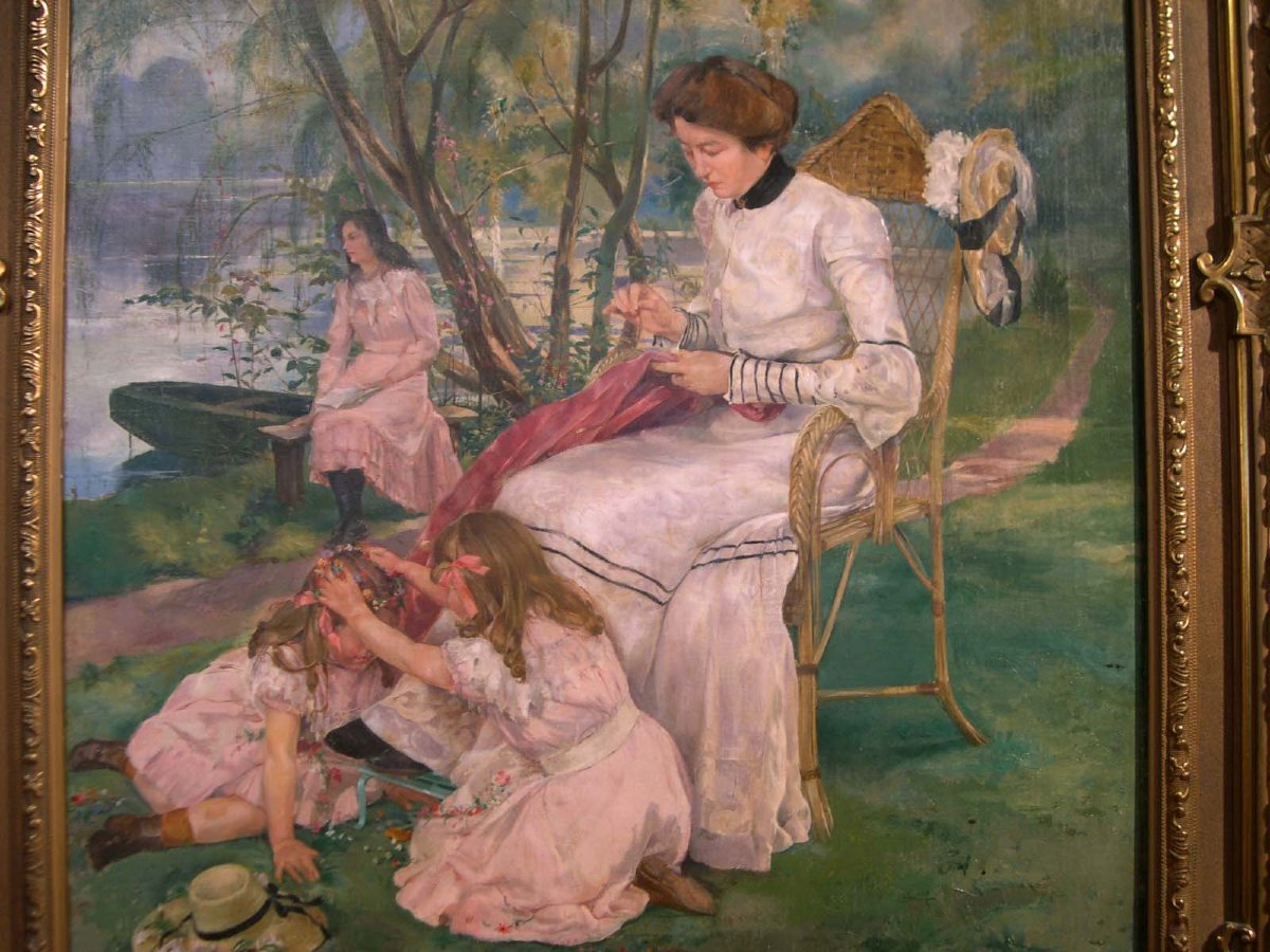 Jeux d'Enfants au Parc, Joseph Dierickx 1903.-photo-4