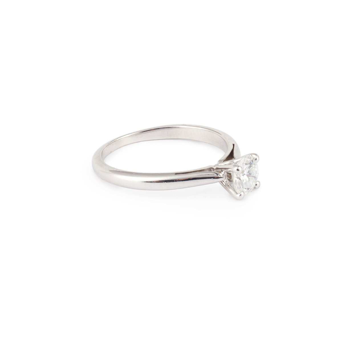 Solitaire Diamant O,45 Carats Or gris 18 carats-photo-4