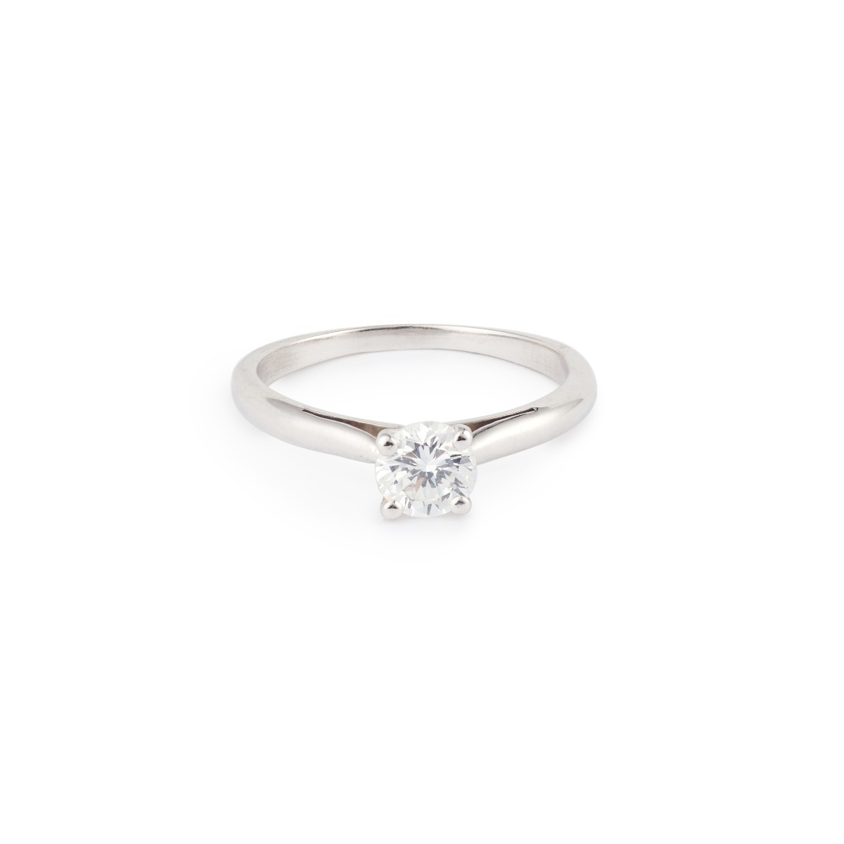 Solitaire Diamant O,45 Carats Or gris 18 carats