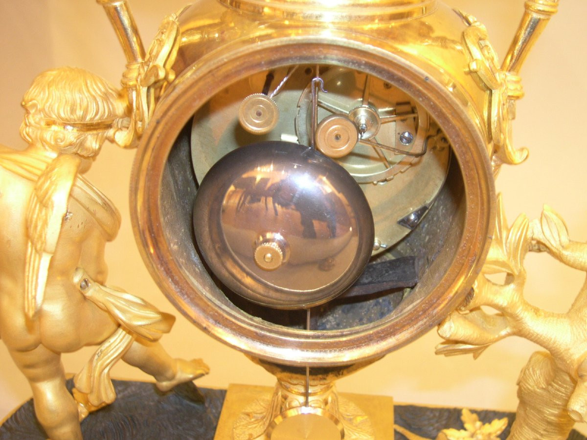 Pendule Vase "au Jardinier "-photo-2