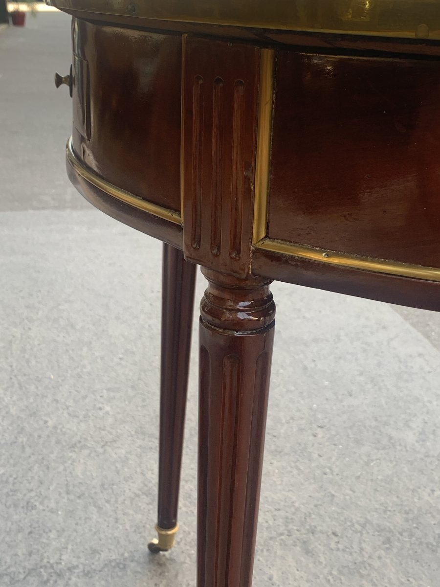 XIXth Century Mahogany "bouillotte" Table-photo-1