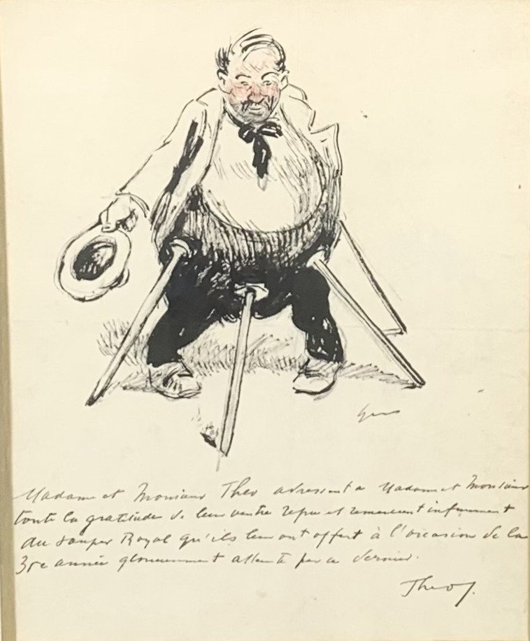 The Bon Vivant, Théodore Van Elsen, Drawing 1930s-photo-2