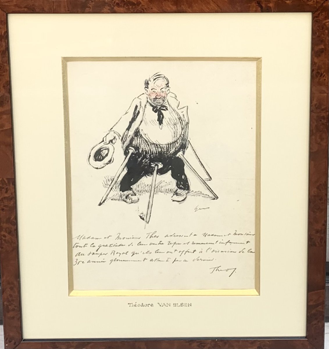 The Bon Vivant, Théodore Van Elsen, Drawing 1930s