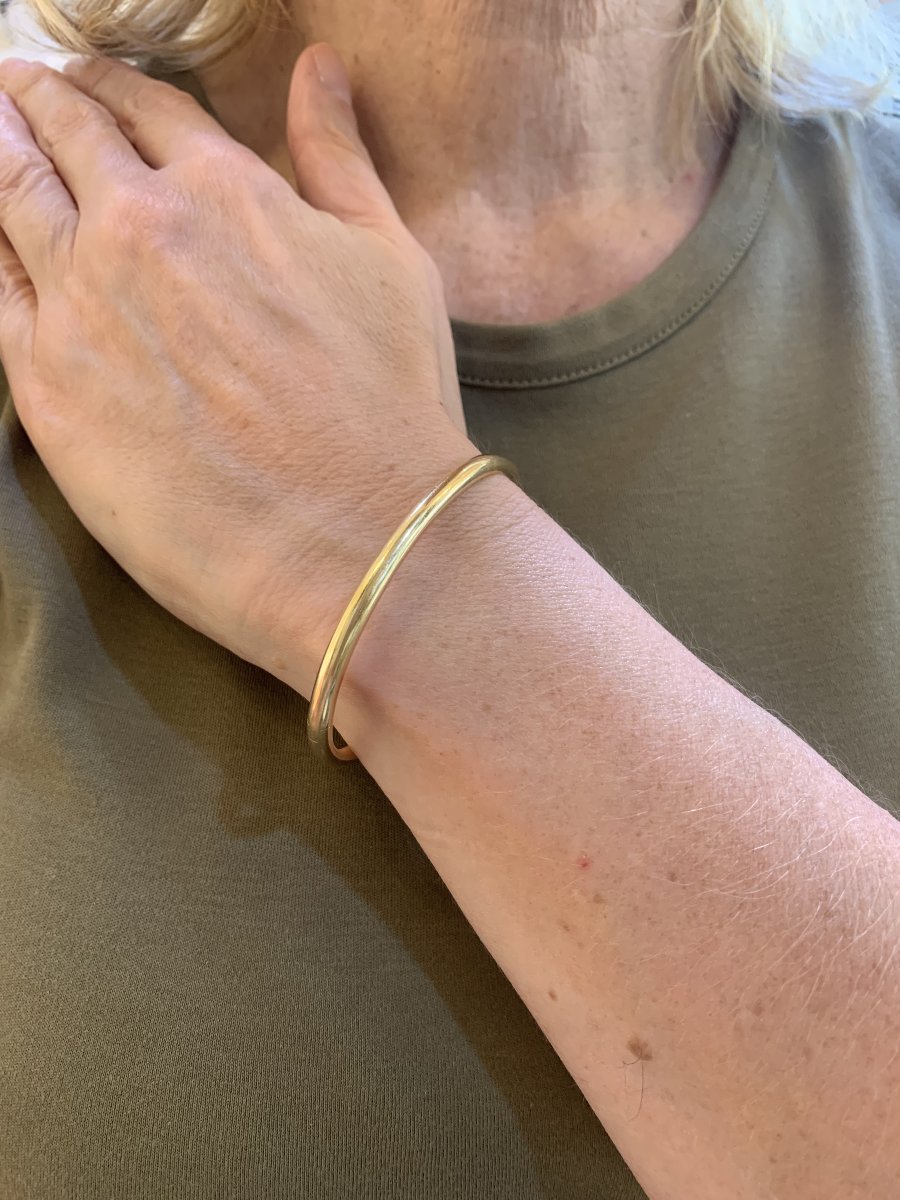 18 Carats Yellow Gold Band Bracelet-photo-3