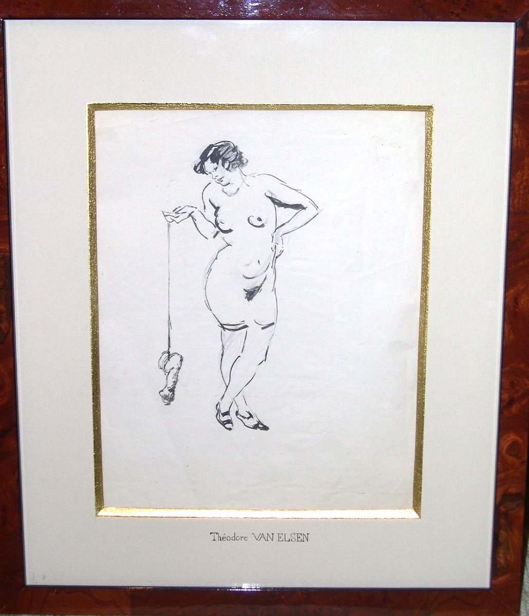 Le Yoyo de ses Dames, Théodore Van Elsen, Dessin Années 30