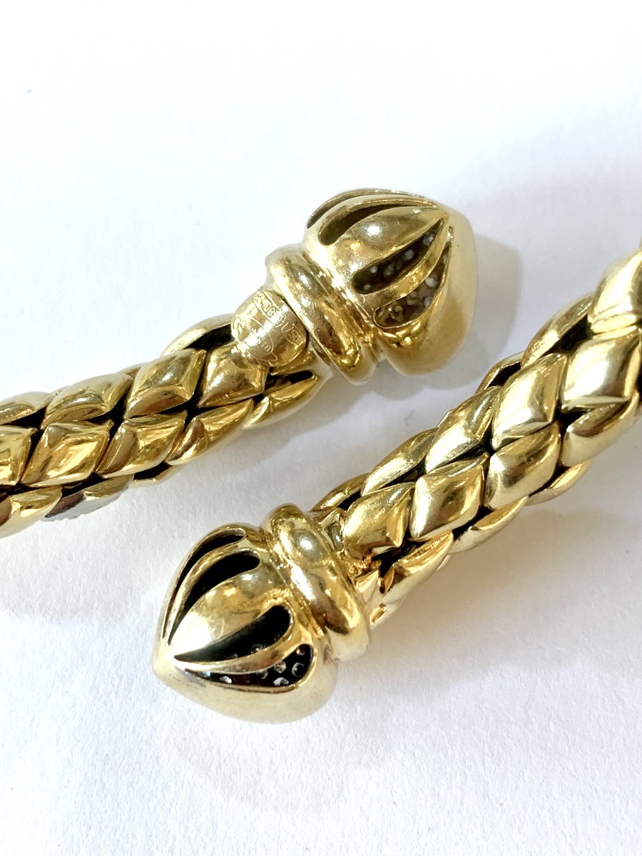 Bracelet Chimento Stretch Diamants Or Jaune 18 Carats-photo-2