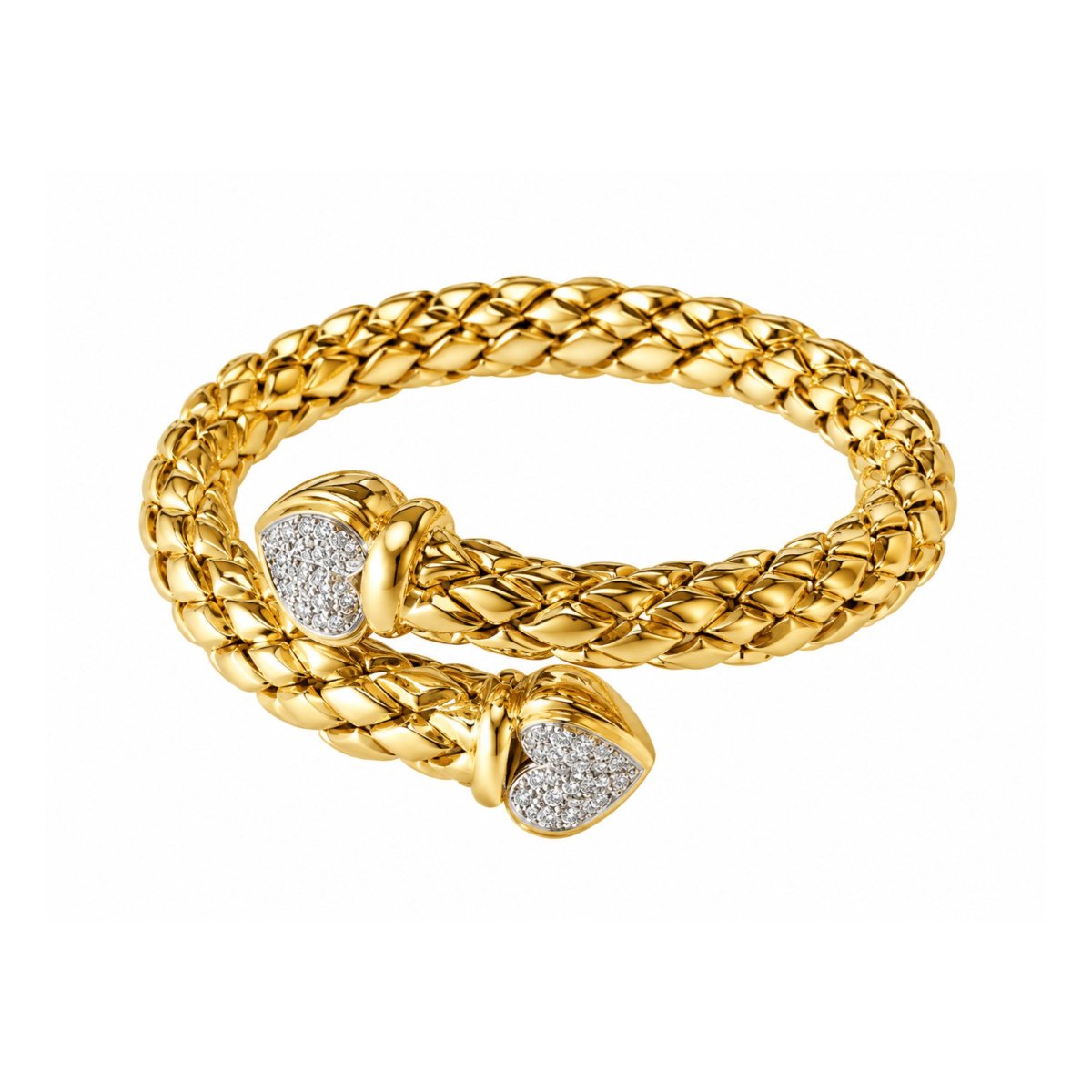Bracelet Chimento Stretch Diamants Or Jaune 18 Carats