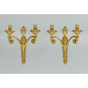 A Pair Of Zephir Ormulu Sconces 