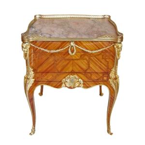 Important Table De Salon In Rosewood Marquetry