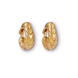 Boucles d'Oreilles Clip Bulgari Spiga Or Jaune 18 Carats