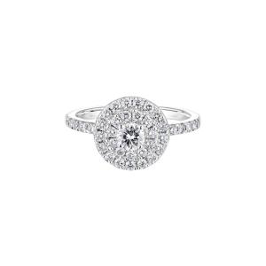 Gemmyo "rétroromantique" Diamonds White Gold Daisy Ring