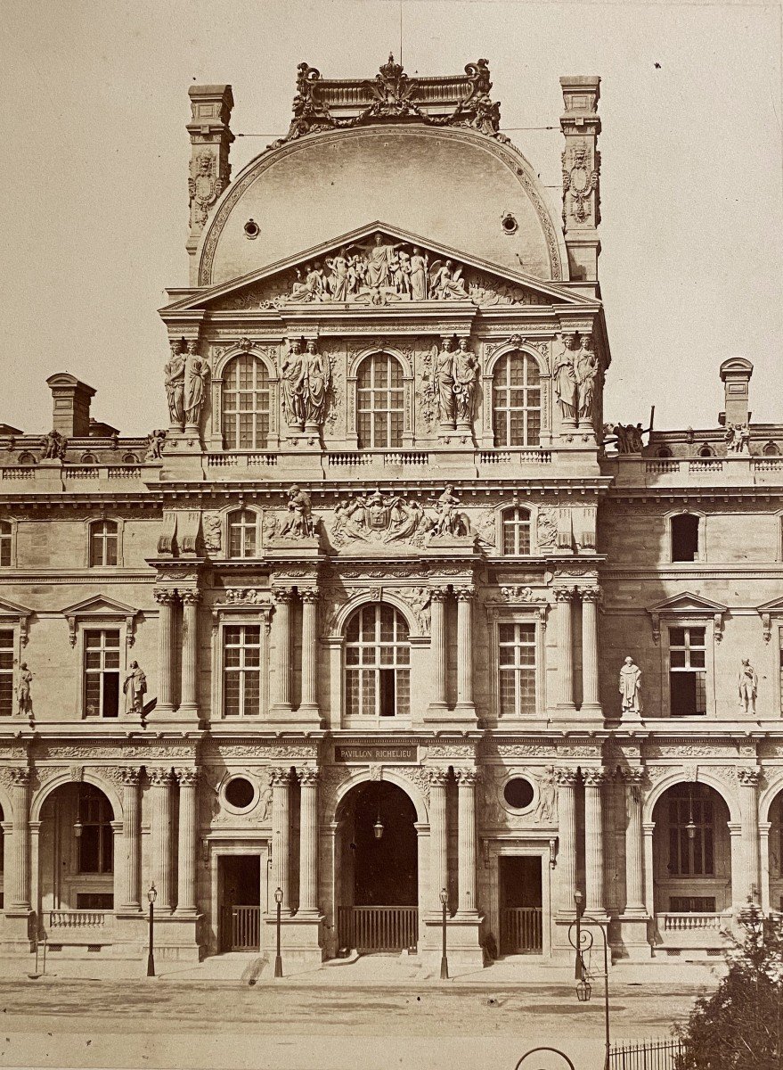 Edouard Baldus (1813-1889), Pavillon Richelieu, The Louvre, Paris C.1859 Albumen Print-photo-2