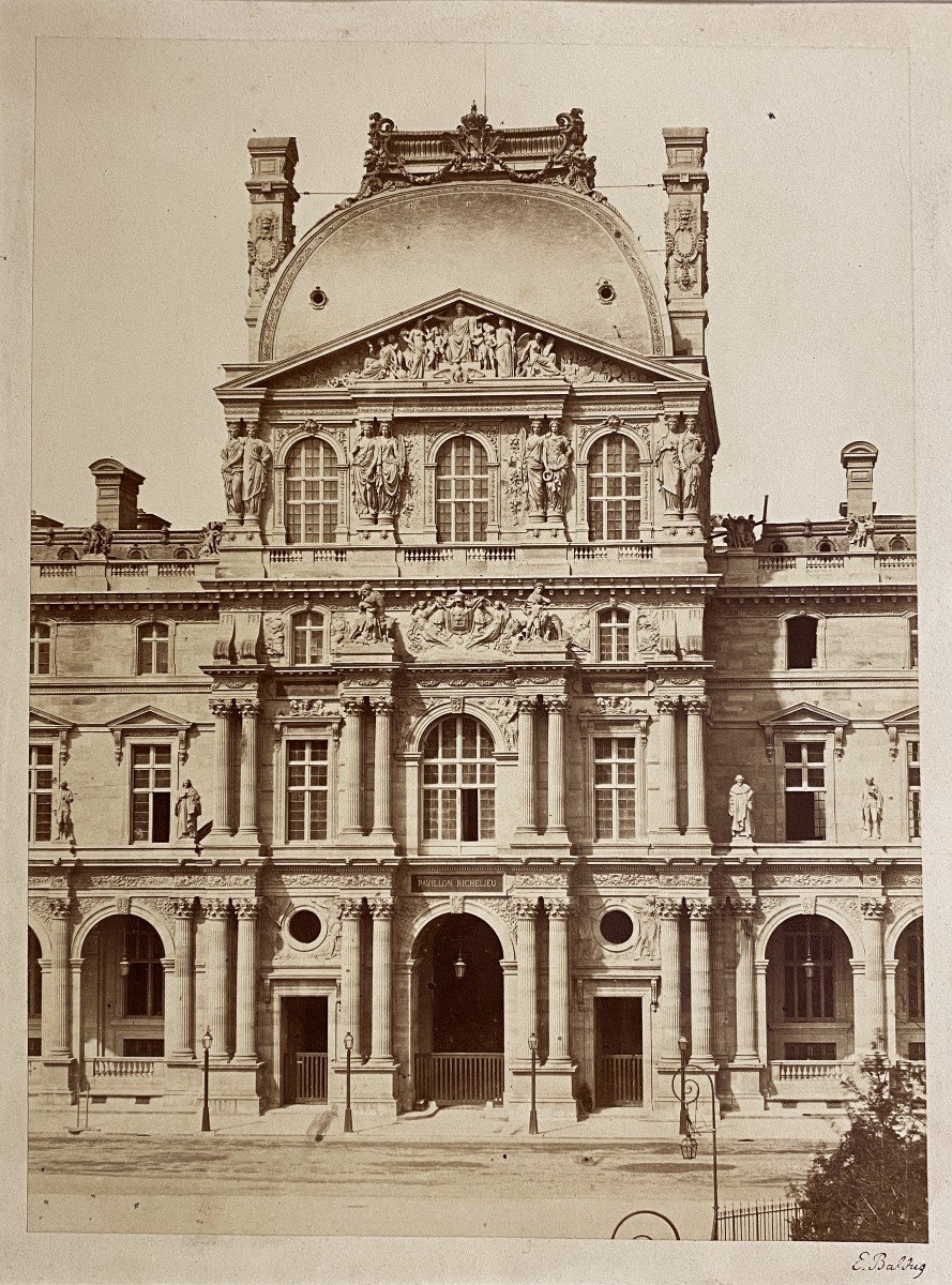 Edouard Baldus (1813-1889), Pavillon Richelieu, The Louvre, Paris C.1859 Albumen Print