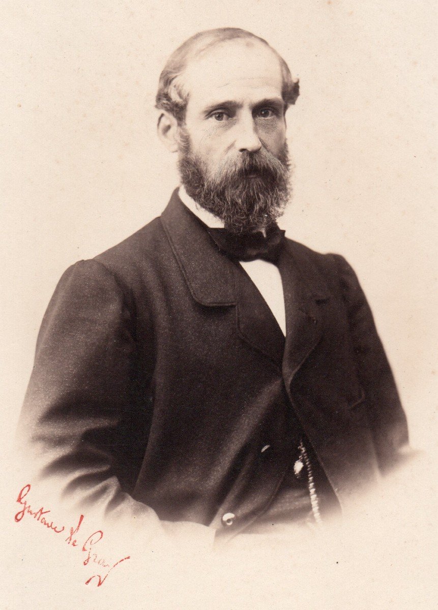 Gustave Le Gray (1820-1884) "portrait Of A Man" Vintage Photograph Signed