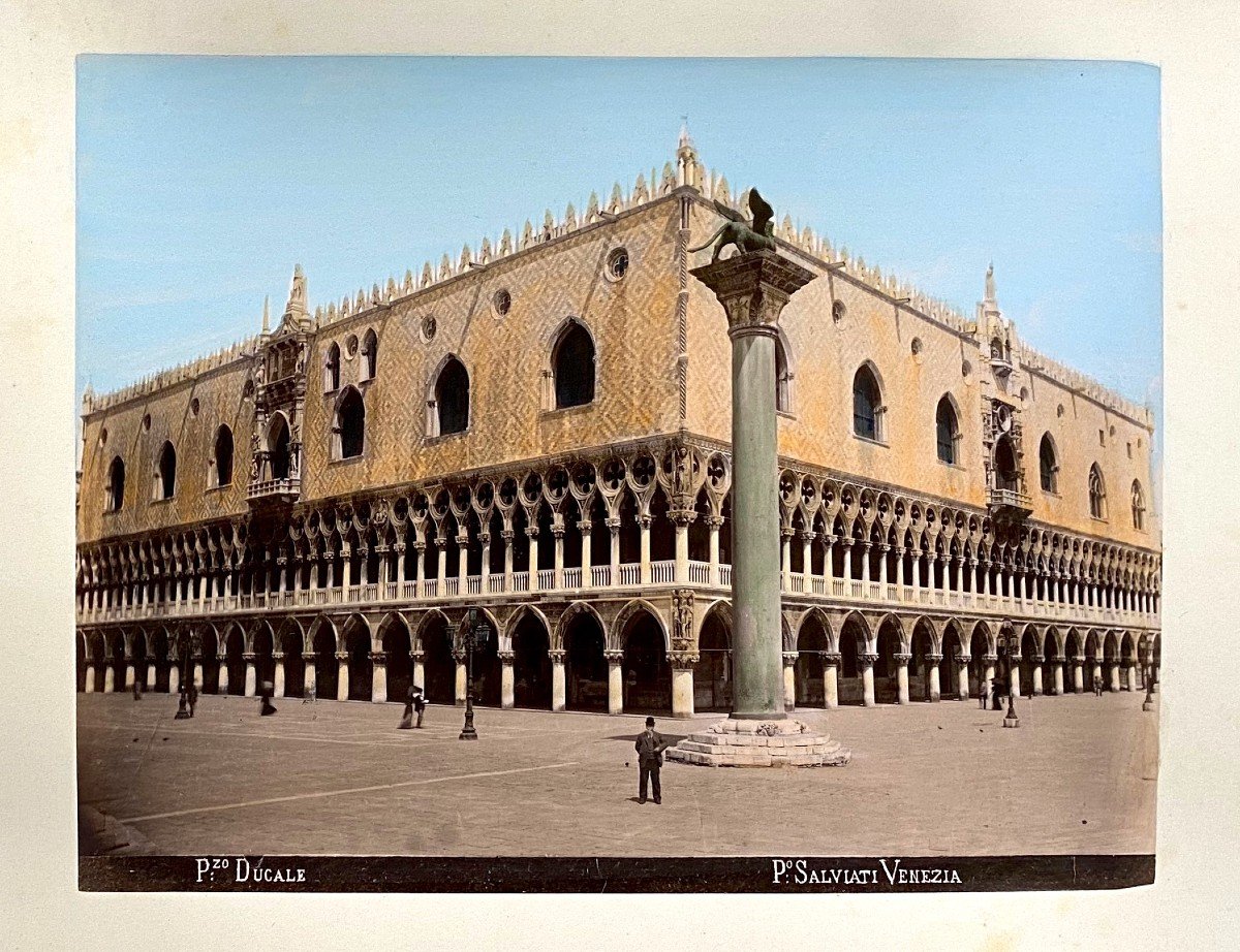Ricordo Di Venezia Album de Paolo SALVIATI (1818-1894) de 24 Tirages Albuminés Colorisés-photo-1