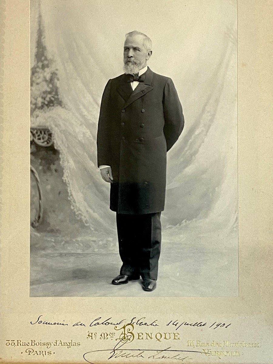 Full-length Portrait Of The President Of The Republic émile Loubet (1838-1929), 1901 Autographed-photo-2