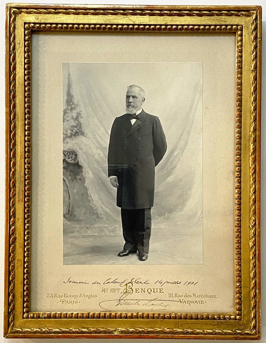 Full-length Portrait Of The President Of The Republic émile Loubet (1838-1929), 1901 Autographed