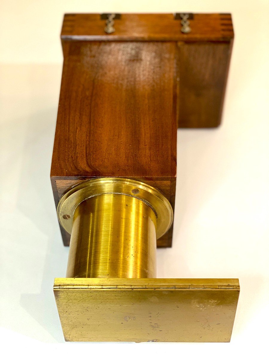 Brass And Mahogany Solar Enlarger - Vintage Photograph Circa 1900-photo-4