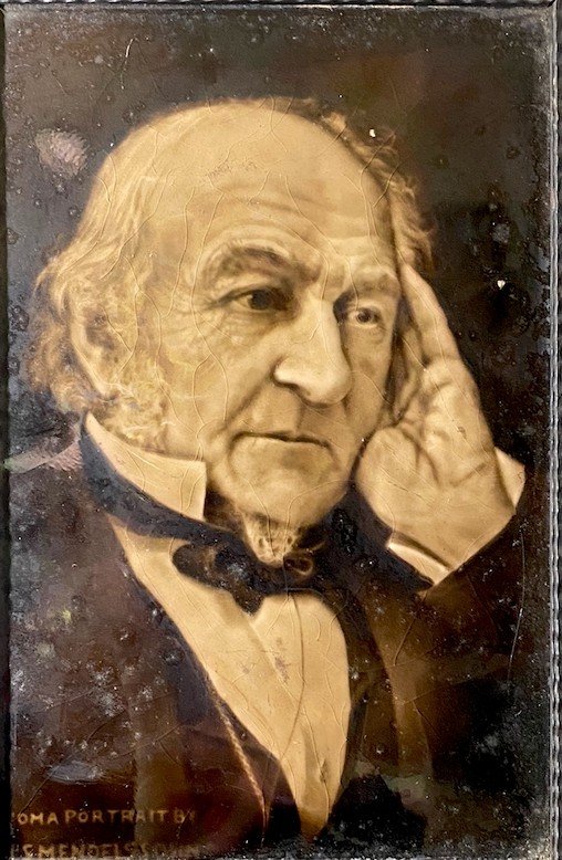 Portrait De William Gladstone Sur Tuile De Porcelaine Par Sherwin And Cotton-photo-2