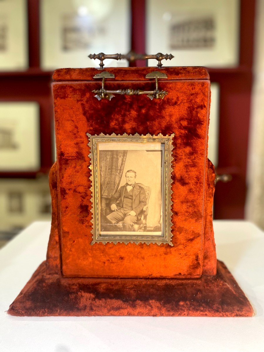 Velvet Table Album For Cabinet Cards C.1880