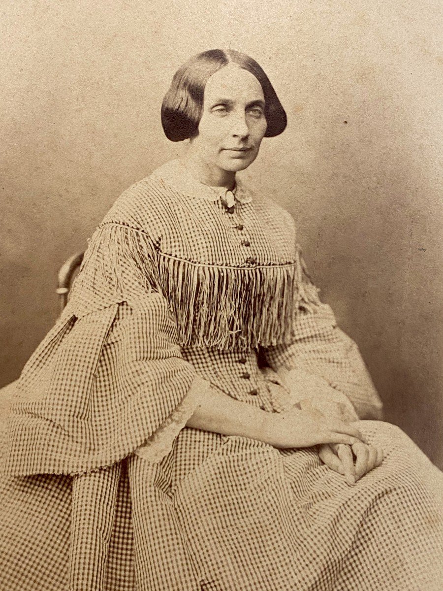 Gustave LE GRAY (1820-1884)  Signé "portrait De Femme" c.1855-photo-3