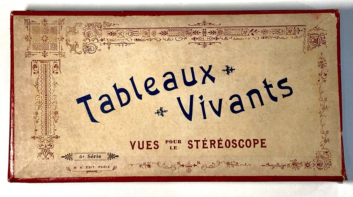 Tableaus Vivants Box Of 6 Stereoscopic Views-photo-2