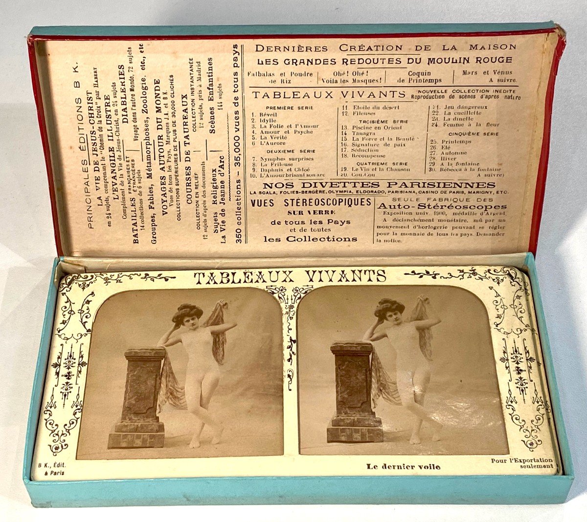 Tableaus Vivants Box Of 6 Stereoscopic Views-photo-3