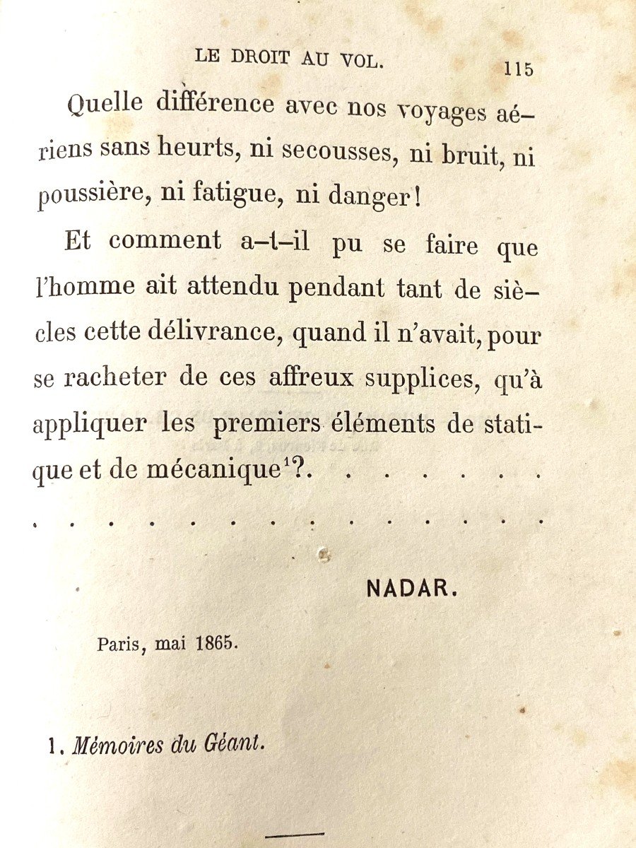 Nadar "mémoires Du Géant" 1865-photo-1