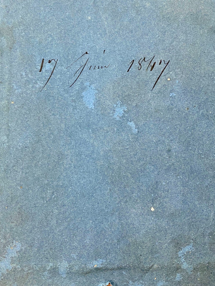 Daguerréotype Primitif 1/4 De Plaque "père Et Fils" 1847-photo-2