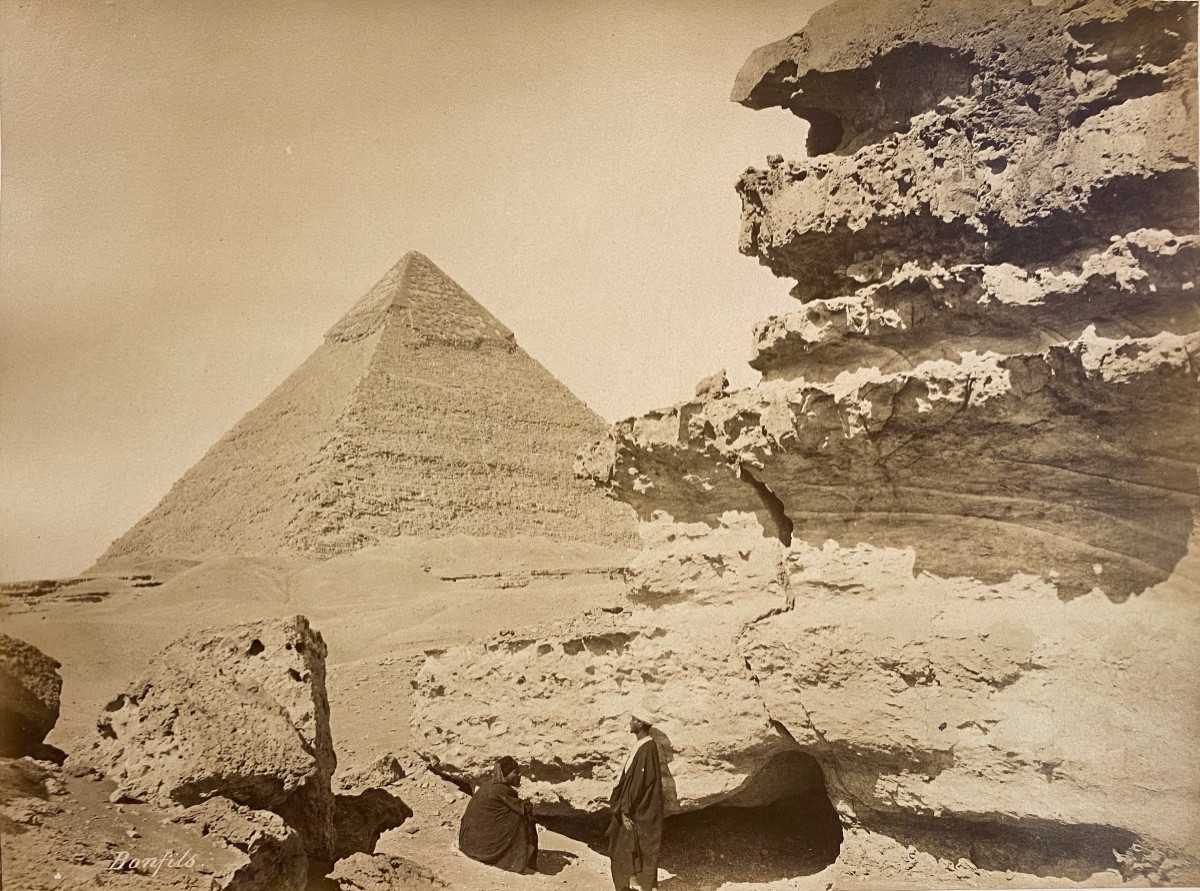 Felix Bonfils (1831-1885) Pyramid Of Khafre Signed C.1870