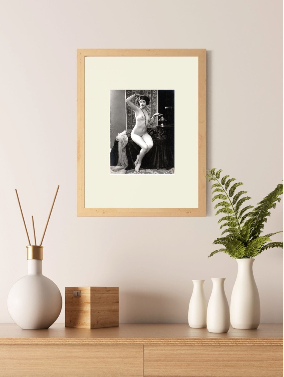 Etude De Nu Studio A.n. Paris C.1920 Photographie Vintage Tirage Argentique d'époque-photo-2