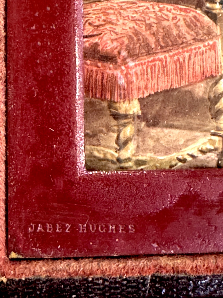Jabez Hugues Portrait Of English Nobility Union Case C.1860 Painted Photograph-photo-3