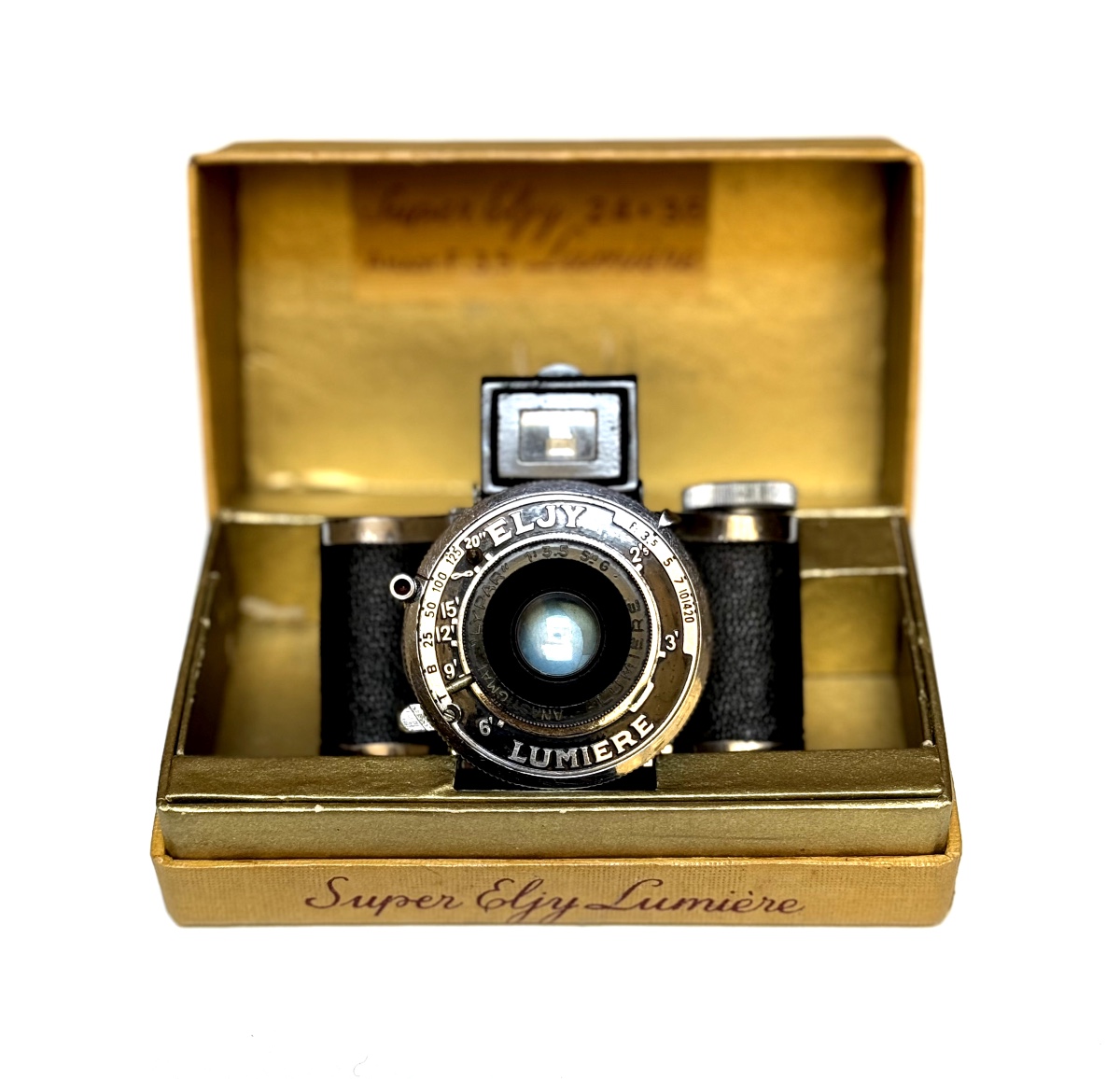 Super Eljy Lumière, Miniature Camera In Original Box C.1949