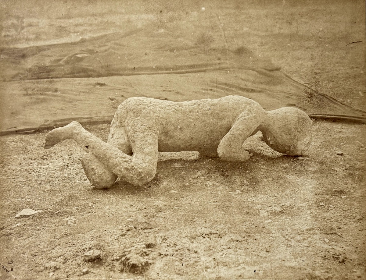 Giorgio Sommer Att. à (1834-1914) Corps Pétrifié à Pompéi, Circa 1870