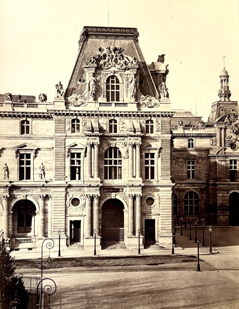 Edouard Baldus (1813-1889) Pavillon Mollien, The Louvre, Paris Albumen Print Photograph