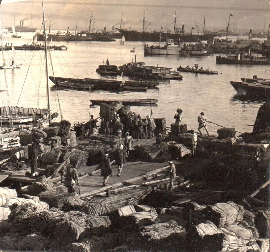 Vue stéréo tirage albuminé L'Ile de Yezo Japon H. C. White & Co Photographie stéréoscopie