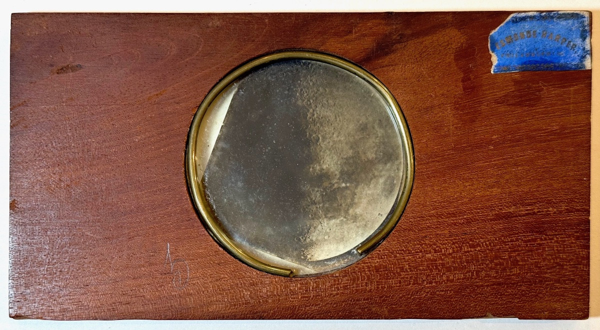 Astronomy, Gibbous Moon, Magic Lantern Plate Circa 1880 Photograph-photo-3