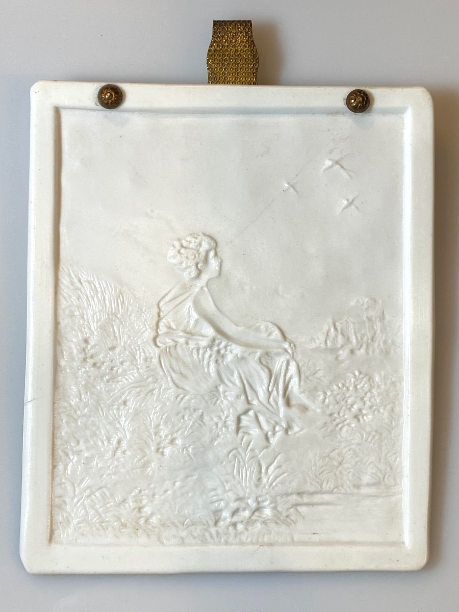 Lithophane "the Birds" Circa 1850 -photo-2