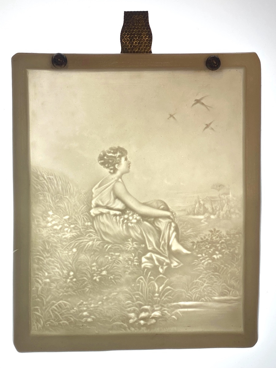 Lithophane "the Birds" Circa 1850 
