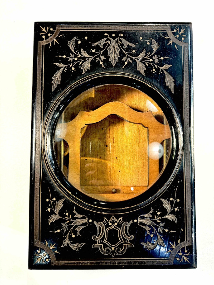 Mono Graphoscope In Blackened Wood With Decoration Of Scrolls And Leaves Circa 1890-photo-4