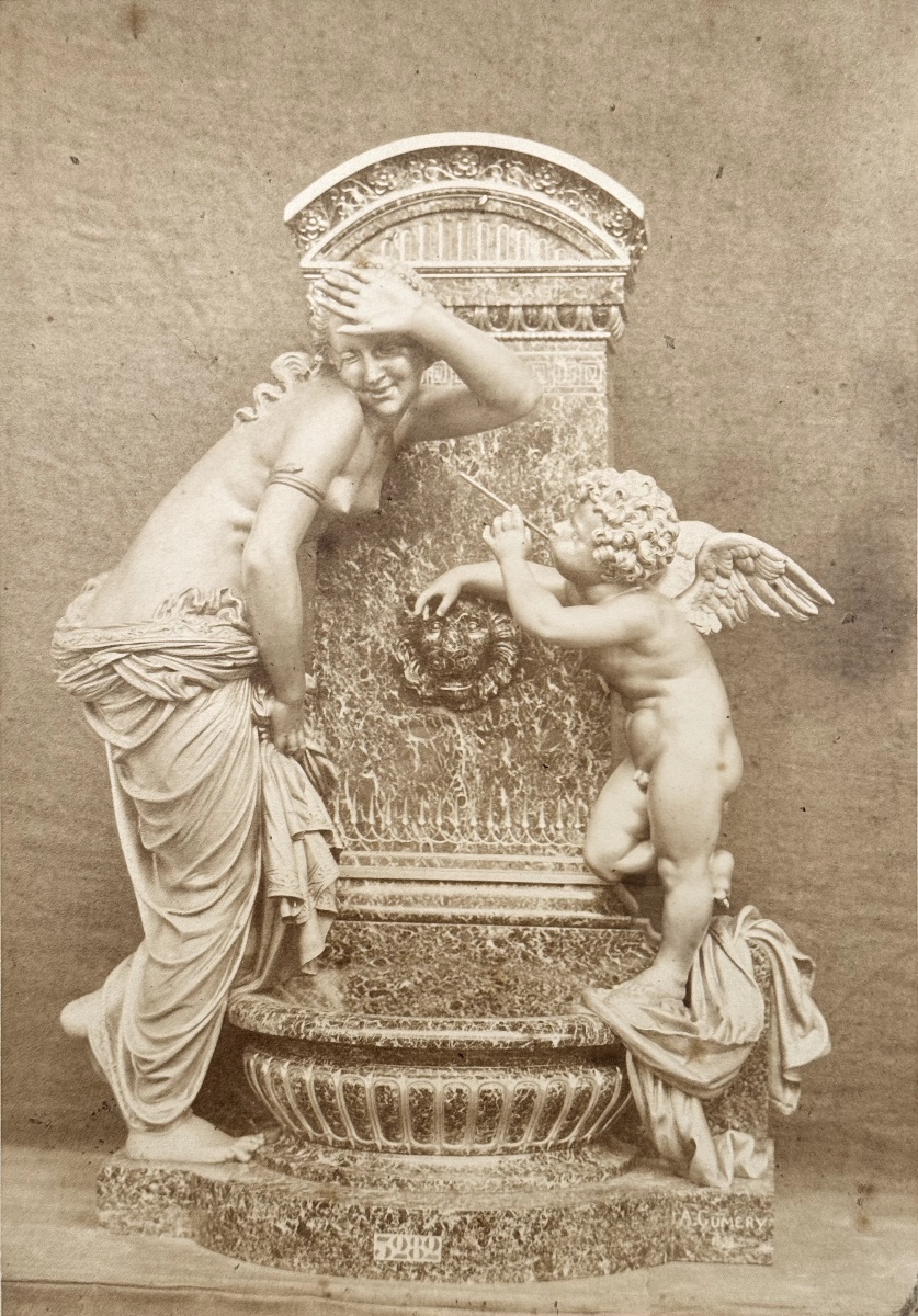 Charles MARVILLE (1813-1879) Fontaine de Guméry, c. 1860 photographie tirage albuminé d'époque