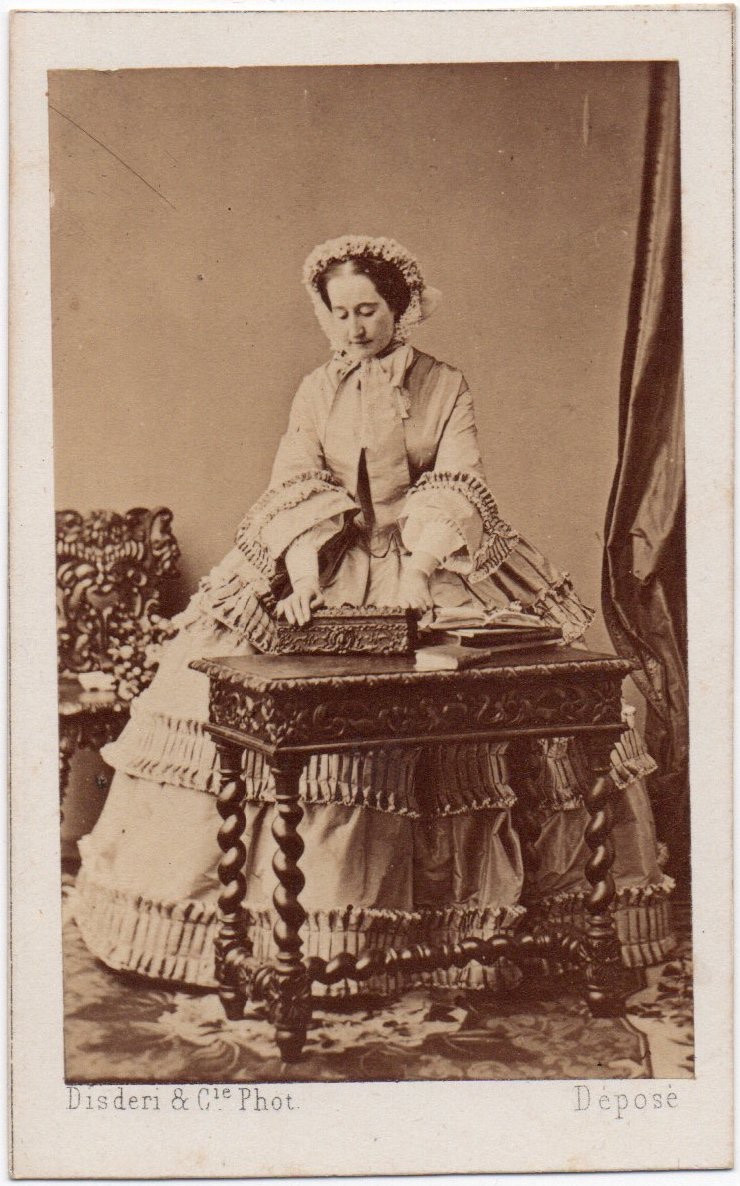 L'Impératrice Eugénie, CDV par Disderi circa 1860 tirage albuminé d'époque photographie-photo-2